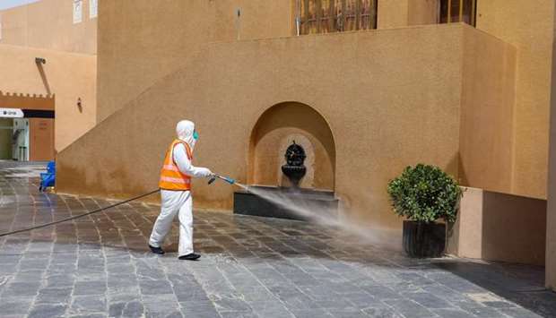 A sterilisation campaign has been carried out across Katara - the Cultural Village in co-operation with the Ministry of Municipality and Environment.