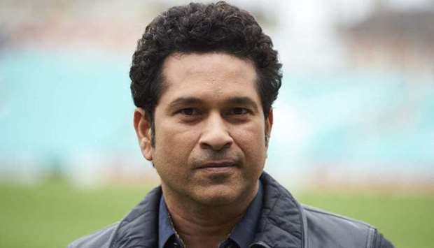 Sachin Teldulkar poses for a photograph during a photocall at the Oval cricket ground in south London on May 6, 2017
