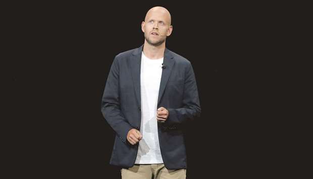 Daniel Ek, CEO of Spotify, said he had been an Arsenal fan since he was eight years old. (Reuters)