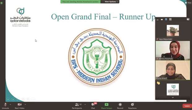 The DPS-MIS girlsu2019 team comprising Antara Alurkar, Vaidehi Rogiye and Drishti Tibrewal secured the runner-up position in the grand final of the Open category.