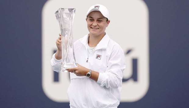 Barty Retains Miami Crown As Injured Andreescu Limps Out - Gulf Times