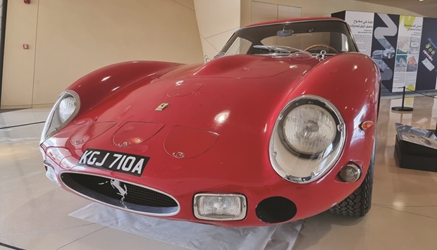 A number of classic cars on display at the 'A Sneak Peek at Qatar Auto Museum' exhibition at NMoQ's Mawater Gallery. Photo by: Joey Aguilar