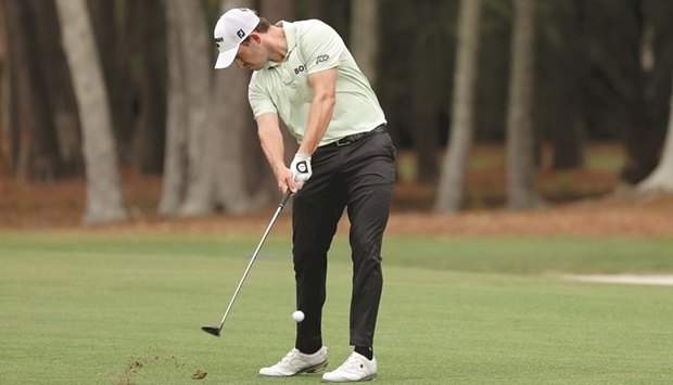 Patrick Cantlay plays a shot during the RBC Heritage in Hilton Head Island, South Carolina. (AFP)