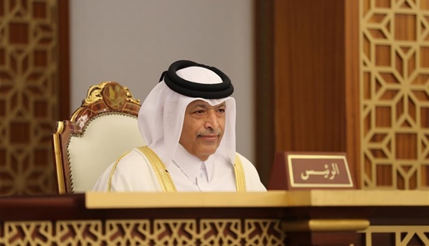 HE the Speaker of the Shura Council Hassan bin Abdullah al-Ghanim