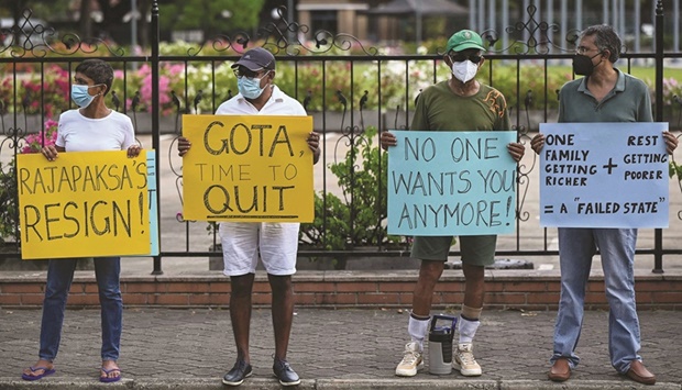 Sri Lanka protestors