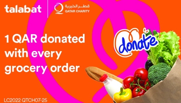 Each Tuesday during the holy month, QR1 was donated for each grocery order placed on the platform as part of talabatu2019s #TechForGood campaign.