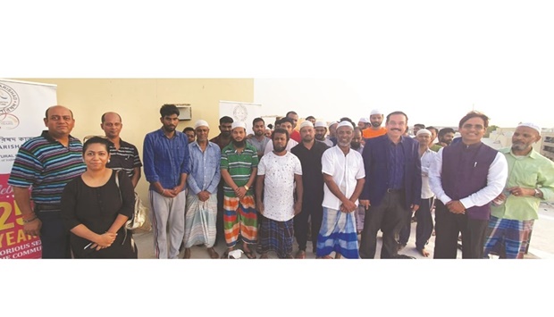 Bangiya Parishad Qatar (BPQ) in co-ordination with Indian Community Benevolent Forum (ICBF), organised a 'Ramadan Iftar box distribution' event at HCC Camp, Industrial Area recently.