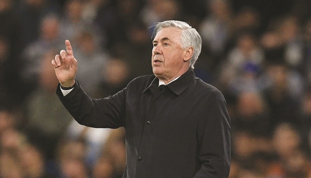 Real Madrid coach Carlo Ancelotti will rotate his starting team against Espanyol today, keeping in mind the Champions League semi-final return leg against Manchester City. (AFP)