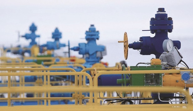 A view shows gas wells at Bovanenkovo gas field owned by Gazprom on the Arctic Yamal peninsula in Russia. (Reuters)