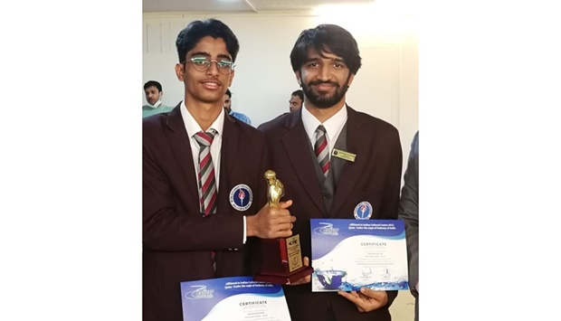 The contest, in connection with World Water Day, was for Indian school students of grades IX to XII in Qatar.