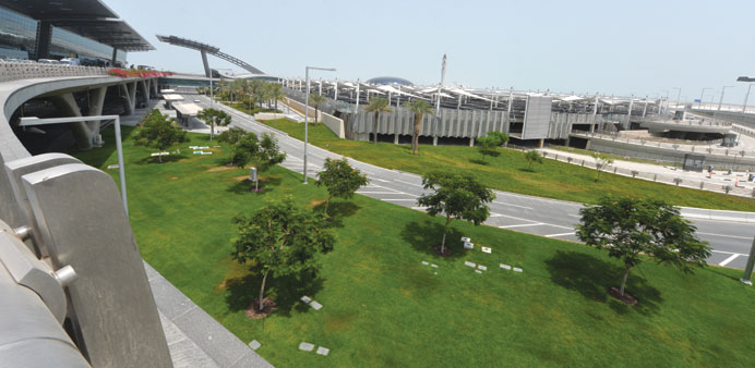 A view of a section of the car parking area (centre and right background) at the HIA. PICTURE: Noushad Thekkayil.