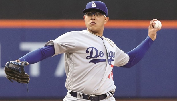 Julio Urias allowed one hit in six innings against the Mets