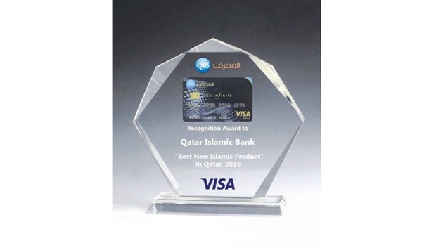 QIBu2019s u2018Best New Islamic Productu2019 in Qatar award from Visa International.