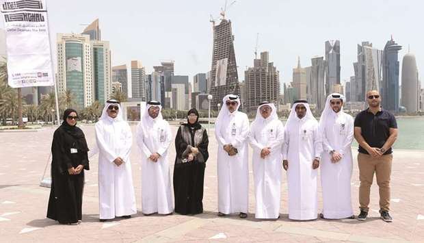 Officials at the opening of the renovated area of the Doha Corniche Development Project. PICTURE: Shaji Kayamkulam