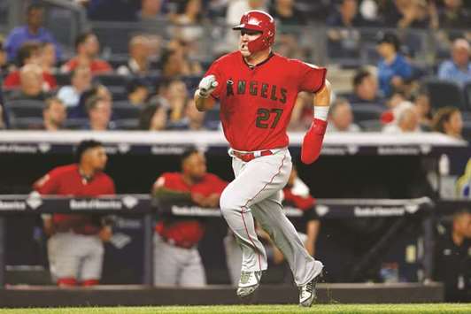 Mike Trout has five hits as Angels rout Sonny Gray, beat Yankees