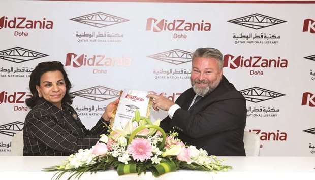 QNLu2019s Dr Wastawy and KidZaniau2019s Fearnett announce the partnership between the organisations.