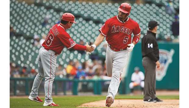 Albert Pujols gets his 2,000th RBI during Angels' rout of Tigers - Los  Angeles Times