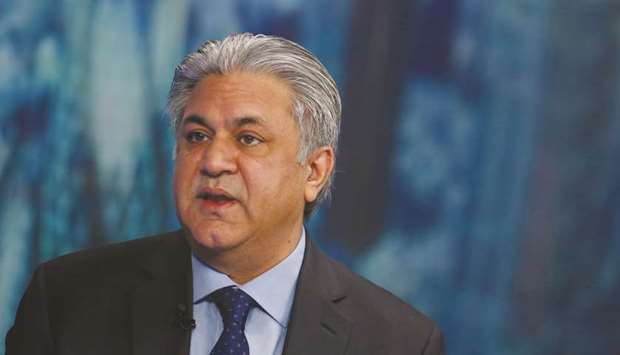 Arif Naqvi, the founder of buyout fund Abraaj Group, speaks during a Bloomberg Television interview in London (file). Naqvi is one of several Abraaj officials caught up in a probe of what had been the Middle Eastu2019s biggest private-equity fund.