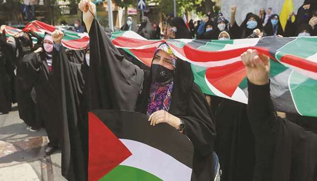 Iranians Protest For Palestine Gulf Times 