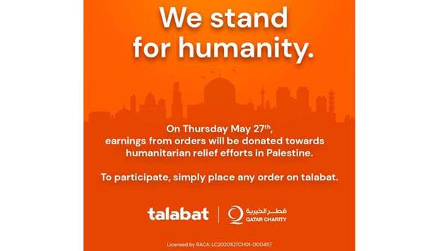 talabat announces initiative supporting humanitarian needs in Palestinernrn