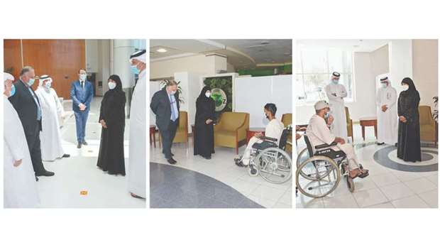 HE the Minister of Public Health Dr Hanan Mohamed al-Kuwari during her visit to Al Wakra Hospital.