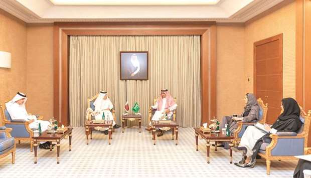 HE Akbar al-Baker during his meetings in Riyadh.rnrn