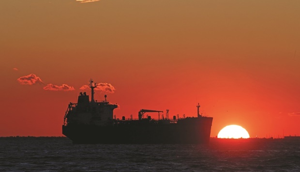 An oil tanker sits anchored off the Fos-Lavera oil hub near Marseille, France (file). The Ukraine war sent oil prices briefly above $139 a barrel in March, the highest since 2008, worsening inflationary pressures.