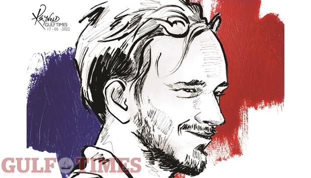 Daniil Medvedev (Illustration by Reynold/Gulf Times)