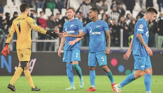 Zenit Saint Petersburg will not take part in next seasonu2019s Champions League despite retaining the Russian title. (AFP)