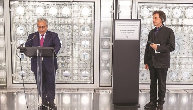 Plaque Unveiled to Thank Qatar for Contributing to Arabic Language House Project in Paris