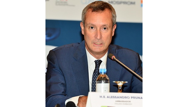 Alessandro Prunas, ambassador of Italy to Qatar.