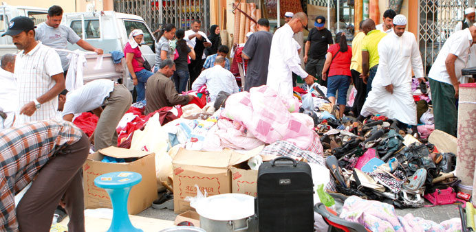 The souq becomes particularly busy on Fridays.