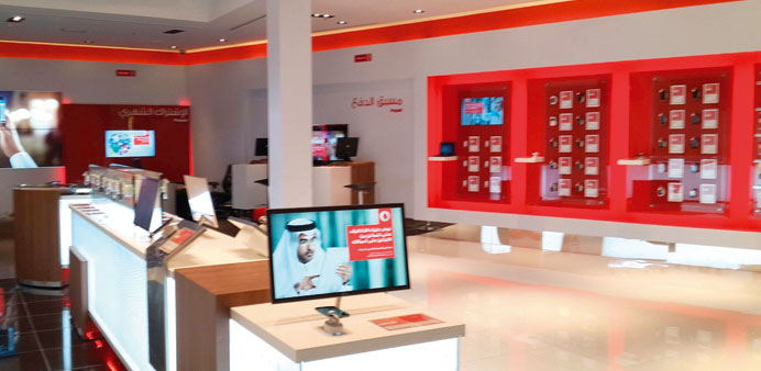 The Vodafone store at Villaggio Mall.