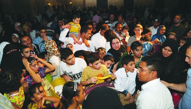 Some of the participants at the Garangao celebrations.