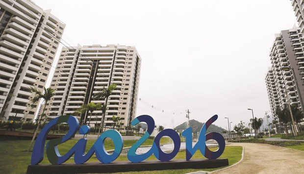 A view of the Olympic Village  in Rio de Janeiro, Brazil.