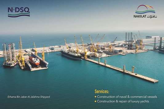 Erhama Bin Jaber Al Jalahma Shipyard. NDSQ constructs all workboats required for a variety of tasks carried out at ports and harbours, specialised in towage and movements as well as harbour services.