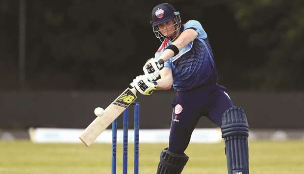 Steven Smith of Toronto Nationals plays shot during the Global T20 Canada league at Maple Leaf Cricket Club in King City, Canada. (AFP)