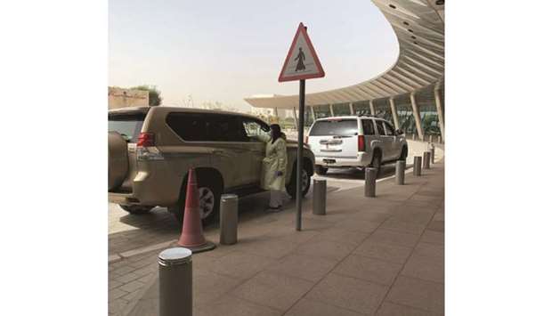 Sidra Medicineu2019s drive-thru pharmacy.