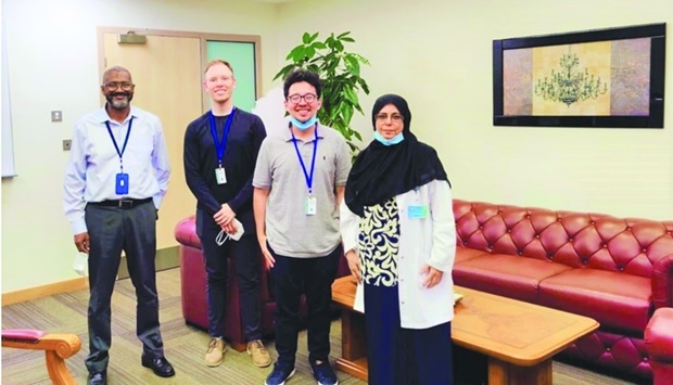 The two PharmD students from UBC with QU professors.