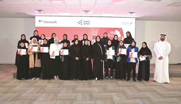 INJAZ Qatar and Microsoft concluded the 'Women Entrepreneurs' programme, which was launched last February to support women entrepreneurship in Qatar and promote economic diversification in the country, in line with the Qatar National Vision 2030