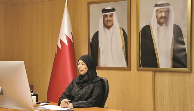 HE the Minister of Public Health Dr Hanan Mohamed al-Kuwari