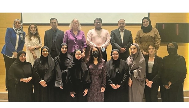 A total of eight students from Qatar University's Public Health Department presented their research graduation projects recently.