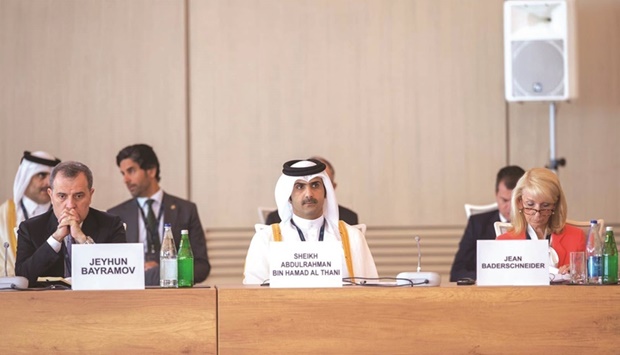 HE the Minister of Culture Sheikh Abdulrahman bin Hamad al-Thani participated in the 9th edition of the Baku World Forum