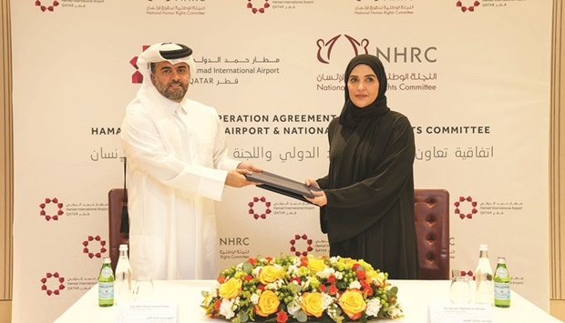 The agreement was signed by NHRC chairperson HE Maryam bint Abdullah al-Attiyah and Matar chief operations officer Badr Mohamed al-Meer.