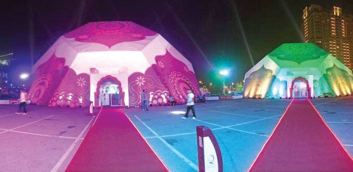 The Ramadan tent at Pearl-Qatar