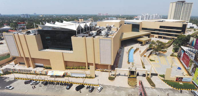 The shopping complex is situated across 17 acres spread across three levels. Below: With around 300 outlets, the promoters expect the mall to become t