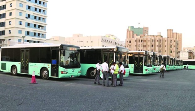 A view of the Doha Bus Station (file picture).