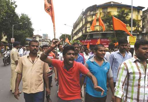 Marathas end protest as violence hits Mumbai - Gulf Times