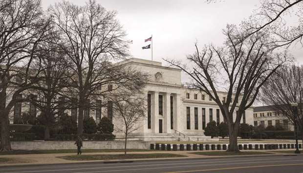 The US Federal Reserve building stands in Washington, DC. Traders have already absorbed a significant blow to their rate-cut bets, after Fridayu2019s payrolls report showed a steeper-than-expected rebound in hiring.