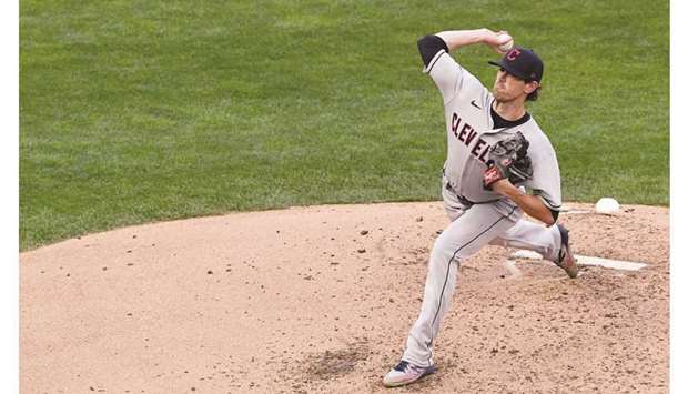 Shane Bieber strikes out 14 in Indians' opening win